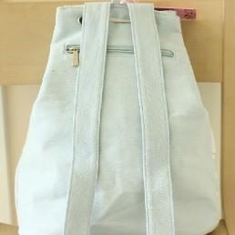 Canvas Bag Vintage Pastel Bleu Canvas Backpack..