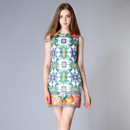 Fashion Plaid Print Dress Wholesale