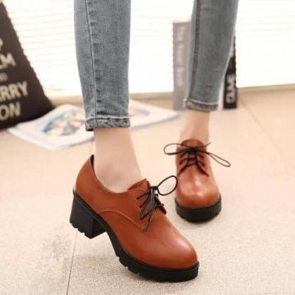 mid heel lace up heels