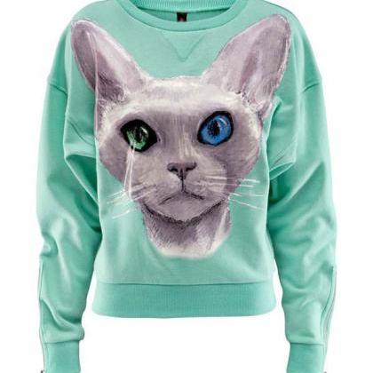 3d Cute Loose Cotton Sweatshirt..