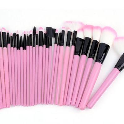 32 Pcs Makeup Brush Set Cosmetic Pencil Lip Liner..