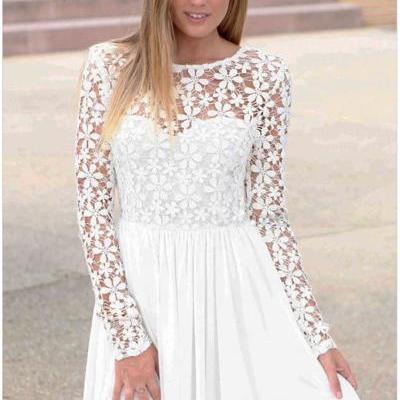 Innocent White Embroidered Princess Skater Dress