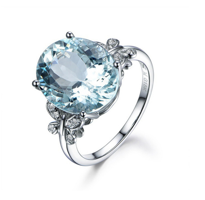 Sj-cl044luxury Women Geometric Ring Fashion White Gold Plated Jewelry Vintage Wedding Ring Set Engagement Ring