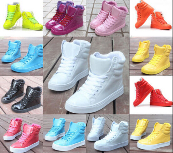 Women's High Fashion Candy Color Cute Sweet Hip-hop Sport Shoes Boots Sneakers