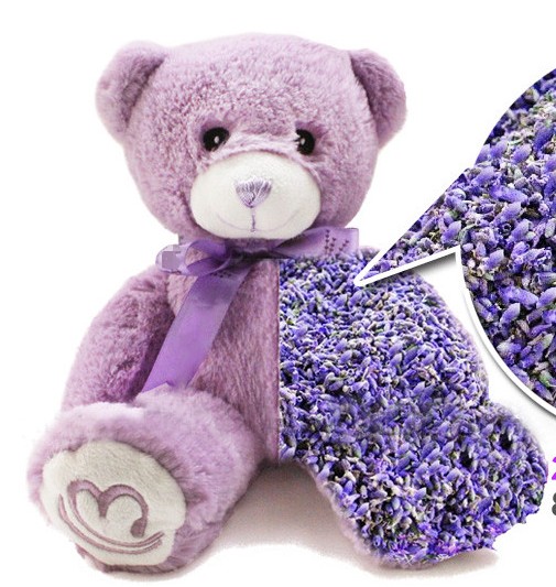 lavender rose teddy bear